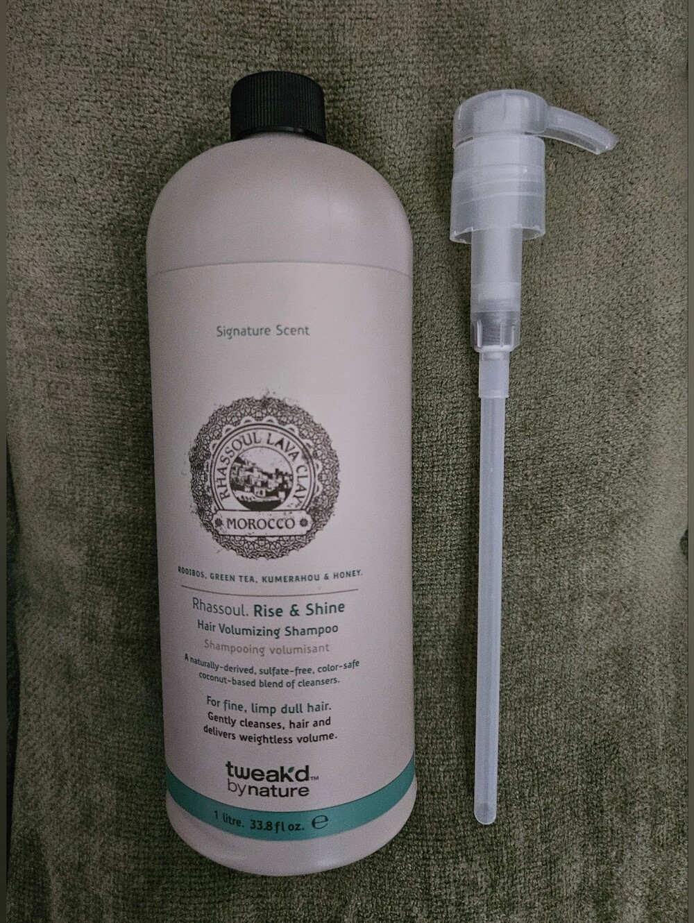 Tweak'd by Nature Rise & Shine Hair Volumizing Shampoo & Pump Supersized 33.8 oz